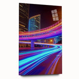 Acrylic glass side view of a minimalist landscape bridge design, showcasing sleek lines and a modern aesthetic, perfect for contemporary decor and art enthusiasts.