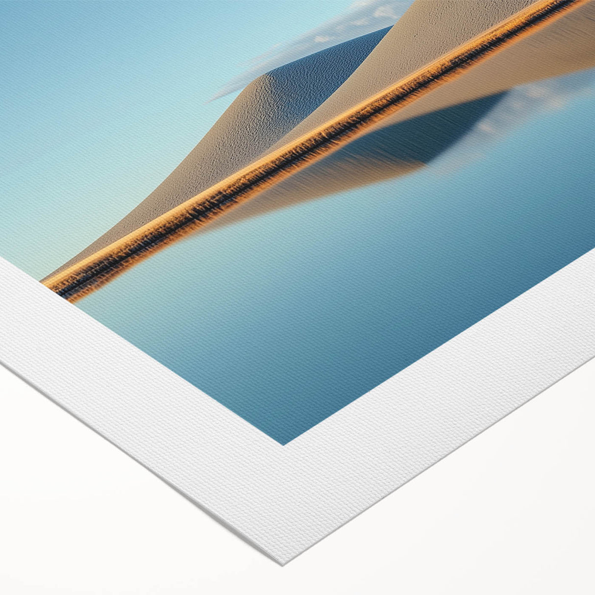Vibrant rolled canvas artwork showcasing a serene landscape with lush green fields and a tranquil sky, elegantly packaged for safe delivery. Ideal for home decor enthusiasts.