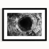 Extra large abstract art print featuring vibrant, colorful textures on a black framed canvas, ideal for living room decor.