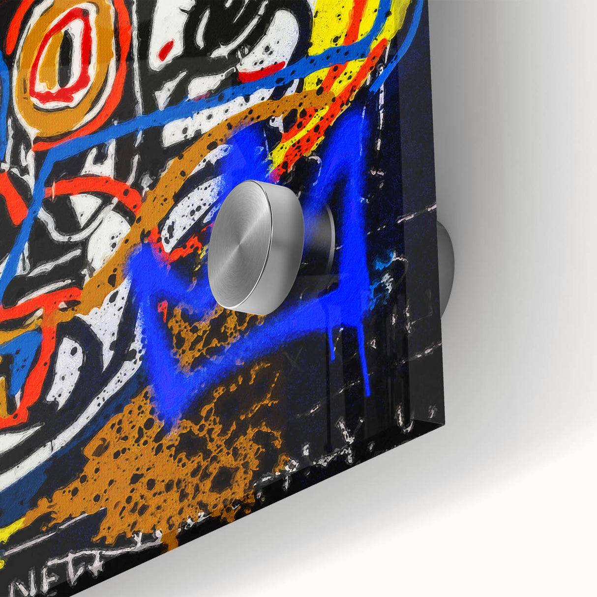 Bold Pop Art Wall Art - Skull Canvas with Red, Blue, and Yellow
