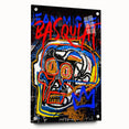 Bold Pop Art Wall Art - Skull Canvas with Red, Blue, and Yellow
