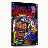 Bold Pop Art Wall Art - Skull Canvas with Red, Blue, and Yellow
