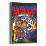 Bold Pop Art Wall Art - Skull Canvas with Red, Blue, and Yellow