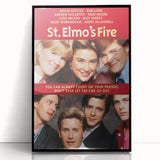 Retro Wall Art - St. Elmo's Fire Movie Poster - 80s Vintage Art Prints