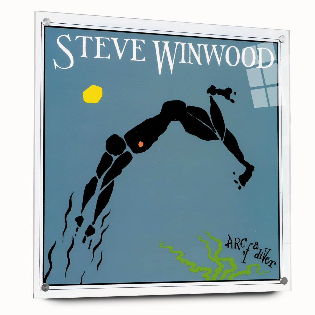 Retro Steve Winwood Arc of a Diver Poster - Vintage Prints for Art