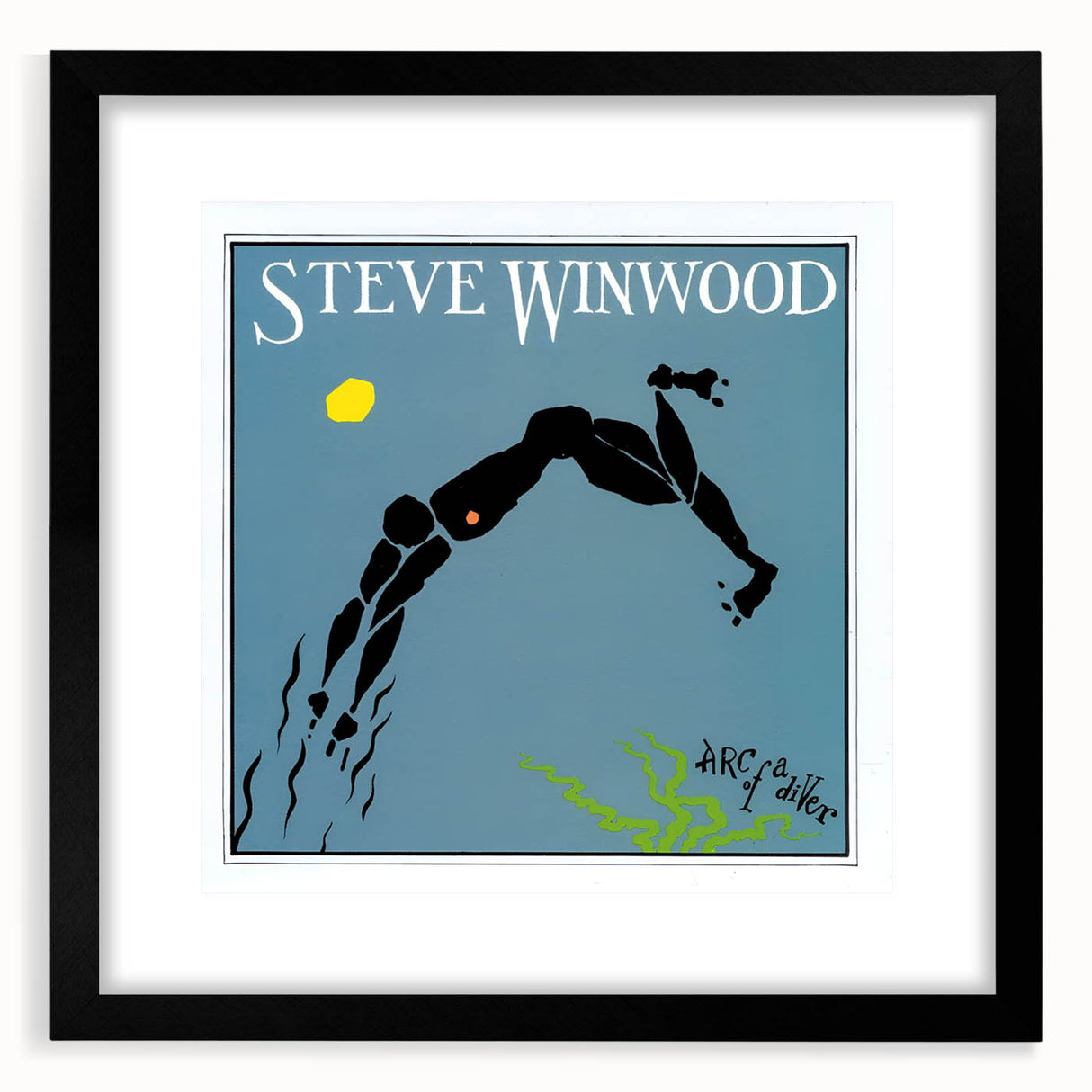 Retro Steve Winwood Arc of a Diver Poster - Vintage Prints for Art