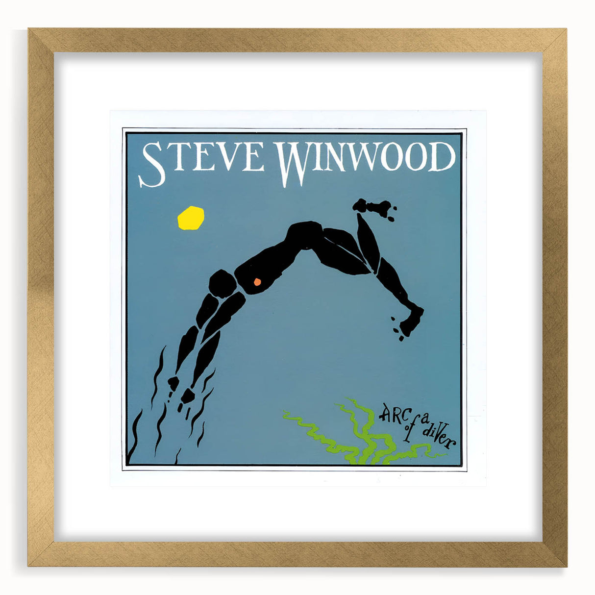 Retro Steve Winwood Arc of a Diver Poster - Vintage Prints for Art