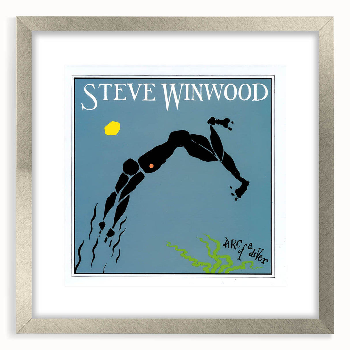 Retro Steve Winwood Arc of a Diver Poster - Vintage Prints for Art