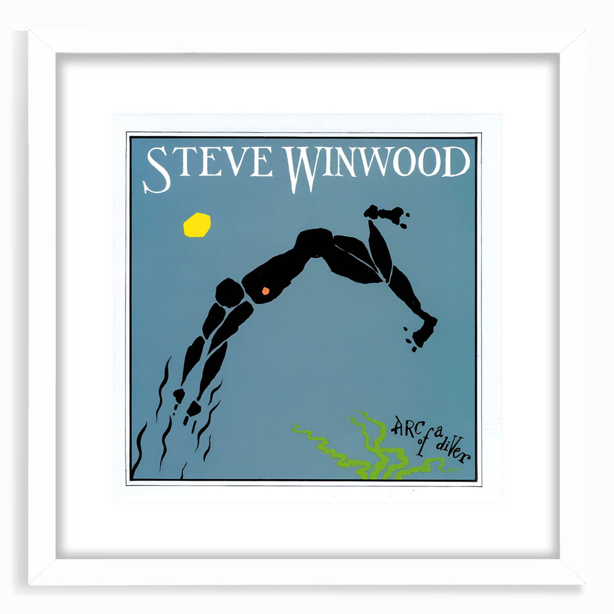 Retro Steve Winwood Arc of a Diver Poster - Vintage Prints for Art