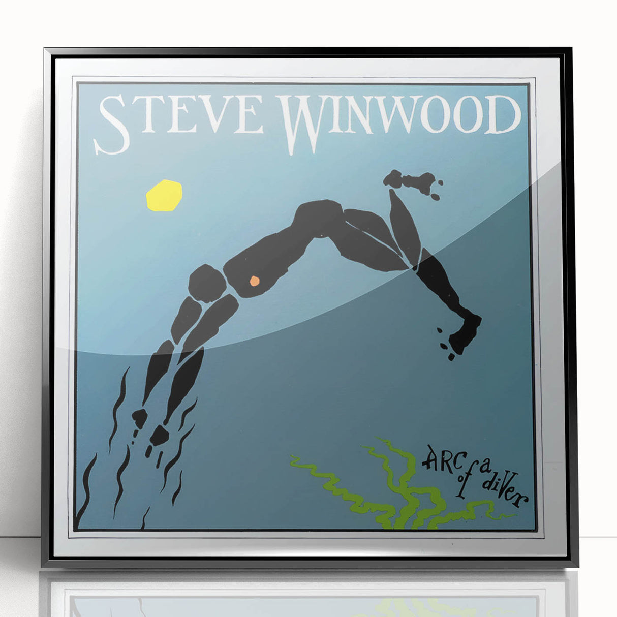 Retro Steve Winwood Arc of a Diver Poster - Vintage Prints for Art