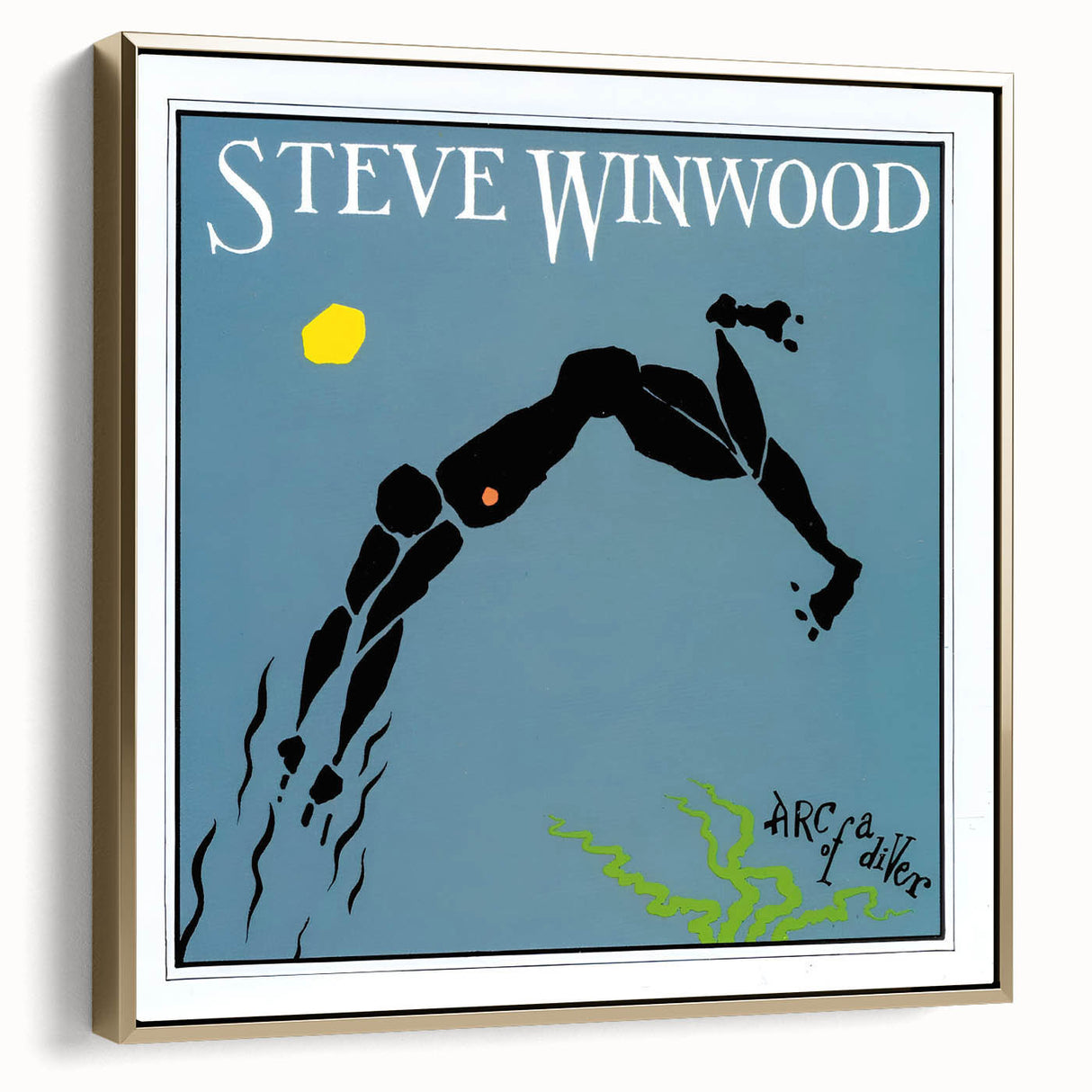Retro Steve Winwood Arc of a Diver Poster - Vintage Prints for Art