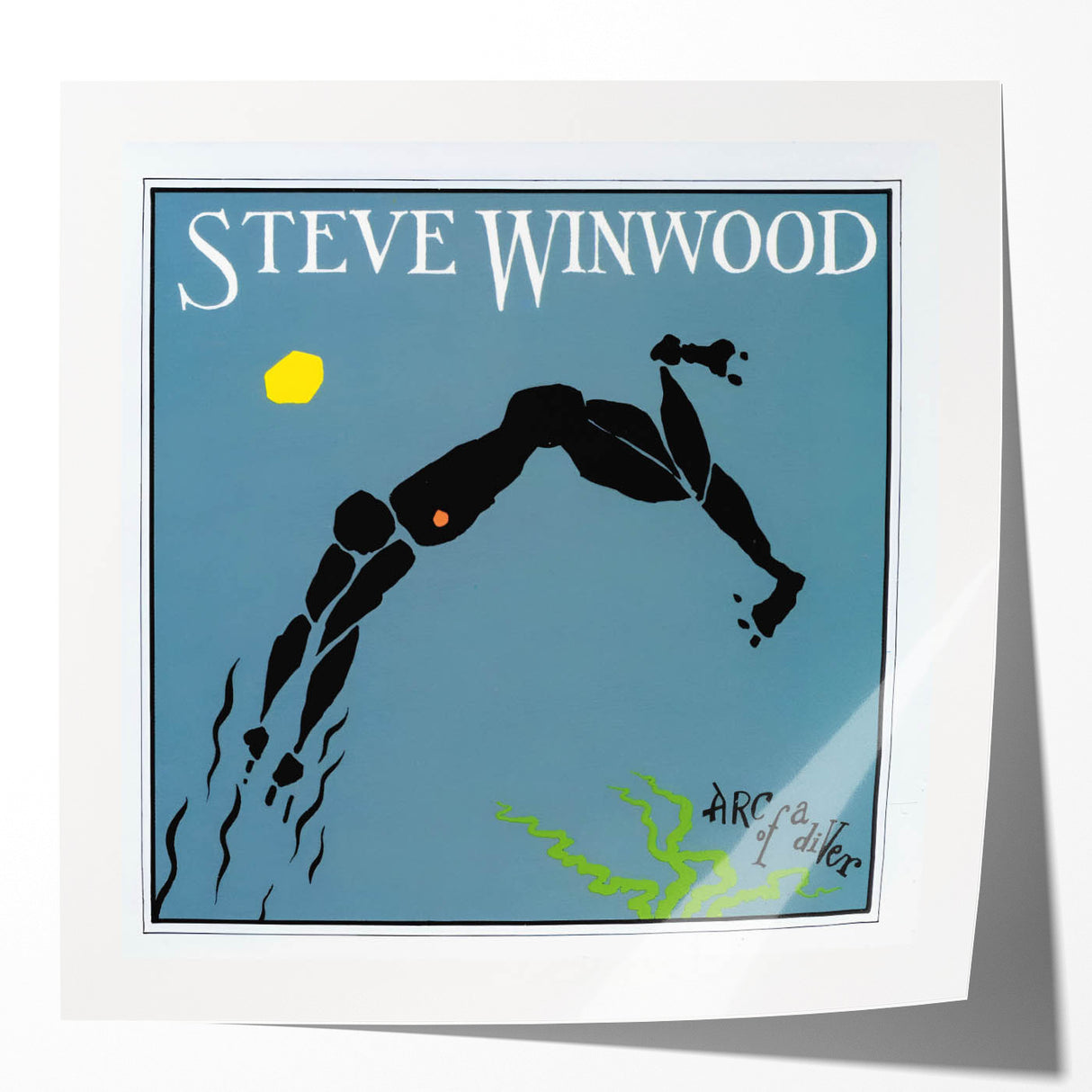 Retro Steve Winwood Arc of a Diver Poster - Vintage Prints for Art