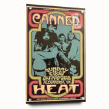 Canned Heat Retro Poster Art | Vintage Music Wall Art