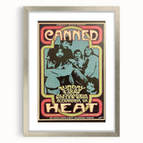 Canned Heat Retro Poster Art | Vintage Music Wall Art