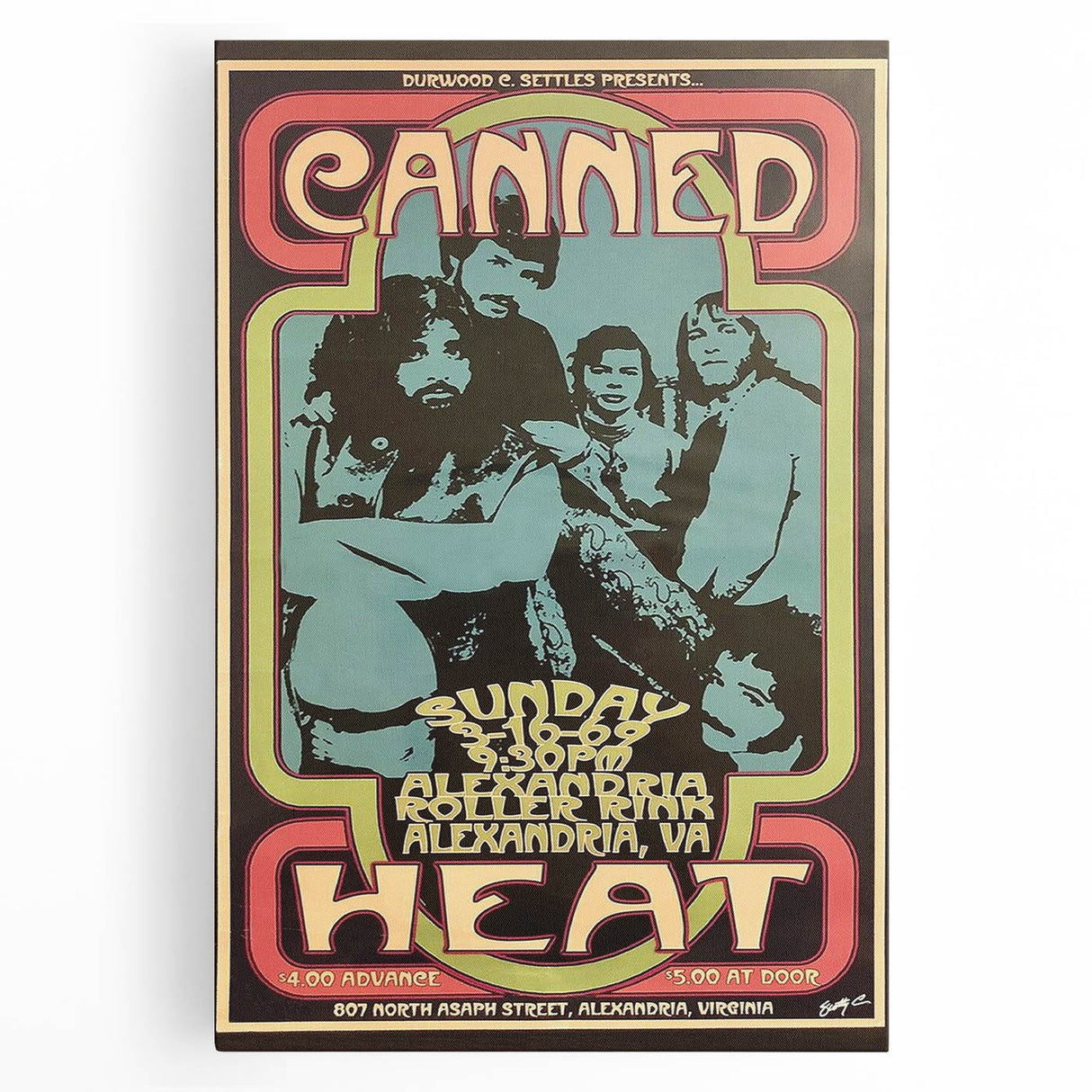 Canned Heat Retro Poster Art | Vintage Music Wall Art