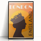 Retro London Travel Poster – Vintage Prints & Classic Retro Wall Art