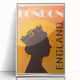 Retro London Travel Poster – Vintage Prints & Classic Retro Wall Art