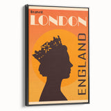 Retro London Travel Poster – Vintage Prints & Classic Retro Wall Art