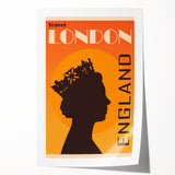 Retro London Travel Poster – Vintage Prints & Classic Retro Wall Art