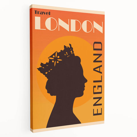 Retro London Travel Poster – Vintage Prints & Classic Retro Wall Art