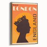 Retro London Travel Poster – Vintage Prints & Classic Retro Wall Art