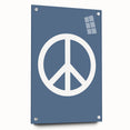 Peace Symbol – Minimalist Boys Room Wall Art for Kids