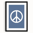 Peace Symbol – Minimalist Boys Room Wall Art for Kids