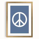 Peace Symbol – Minimalist Boys Room Wall Art for Kids