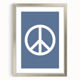 Peace Symbol – Minimalist Boys Room Wall Art for Kids