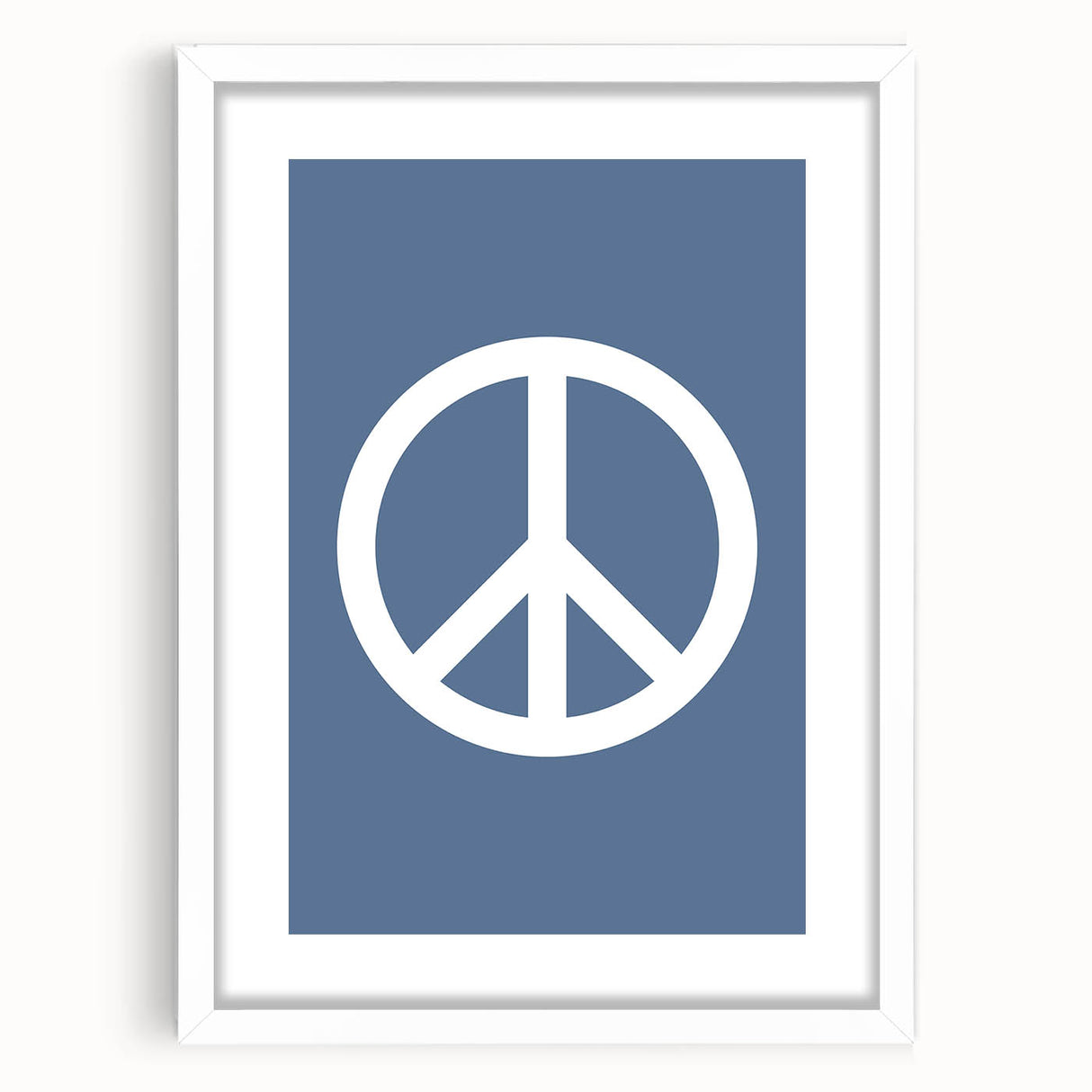 Peace Symbol – Minimalist Boys Room Wall Art for Kids