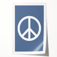 Peace Symbol – Minimalist Boys Room Wall Art for Kids