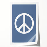 Peace Symbol – Minimalist Boys Room Wall Art for Kids
