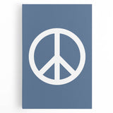 Peace Symbol – Minimalist Boys Room Wall Art for Kids