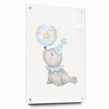 Circus Seal Nursery Wall Art - Nursery Canvas Prints