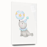 Circus Seal Nursery Wall Art - Nursery Canvas Prints