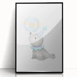 Circus Seal Nursery Wall Art - Nursery Canvas Prints