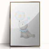 Circus Seal Nursery Wall Art - Nursery Canvas Prints