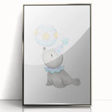 Circus Seal Nursery Wall Art - Nursery Canvas Prints