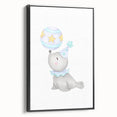 Circus Seal Nursery Wall Art - Nursery Canvas Prints