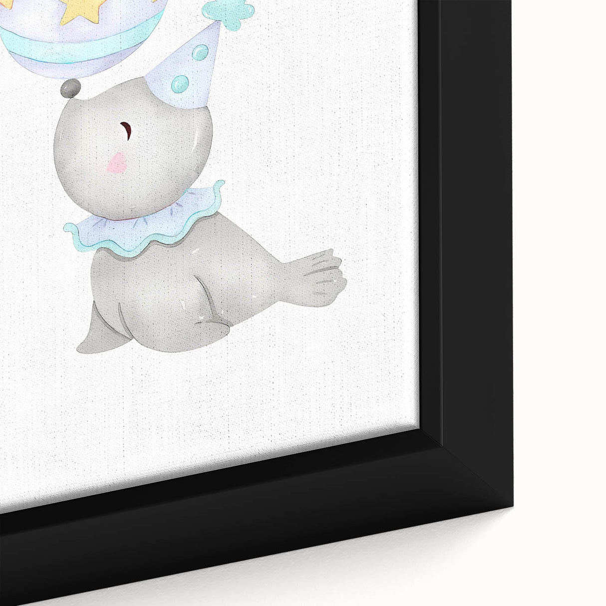 Circus Seal Nursery Wall Art - Nursery Canvas Prints