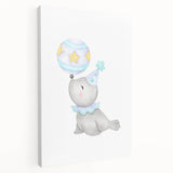 Circus Seal Nursery Wall Art - Nursery Canvas Prints