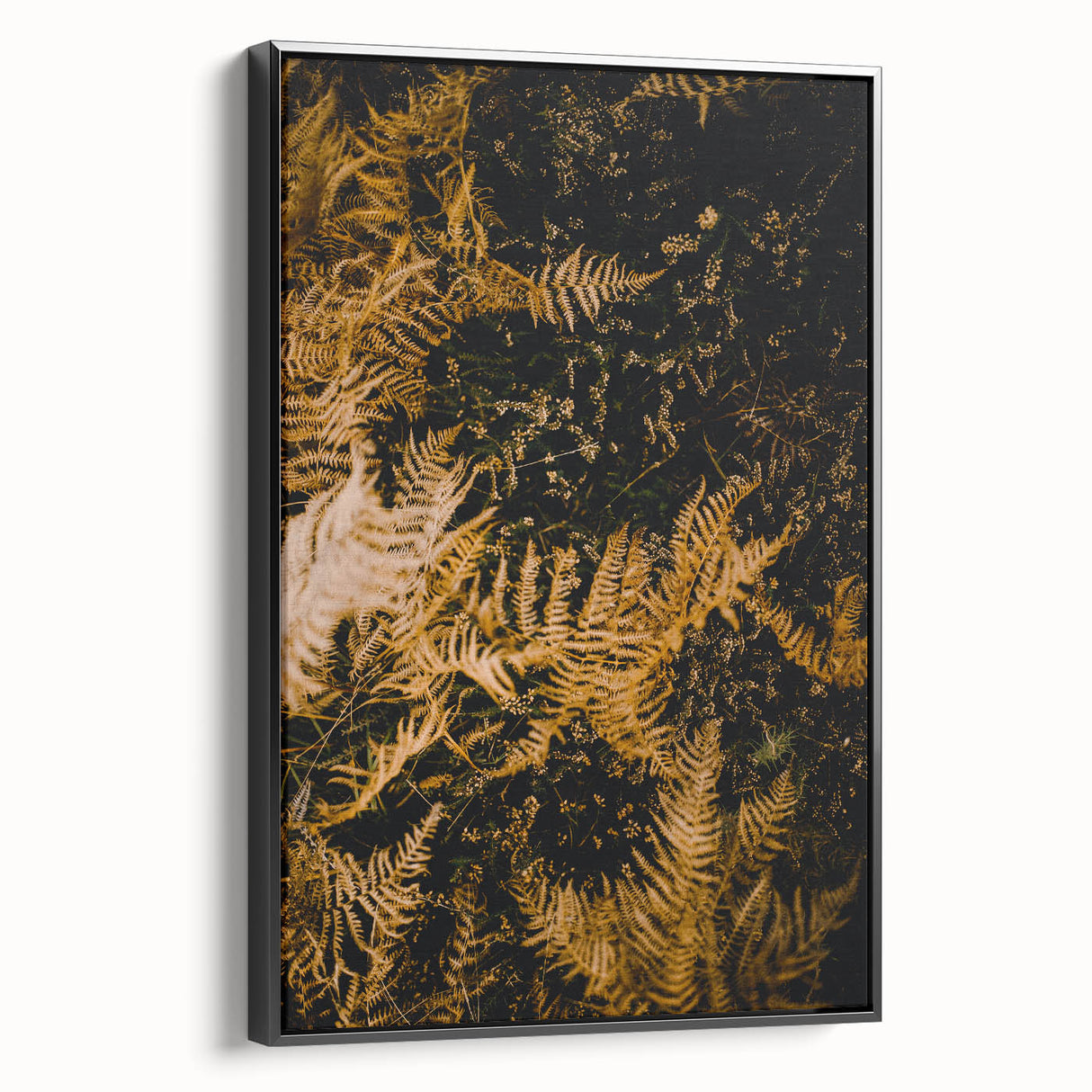 Black and white landscape art painting on framed canvas, featuring a vintage poster style, ideal for bedroom wall decor.