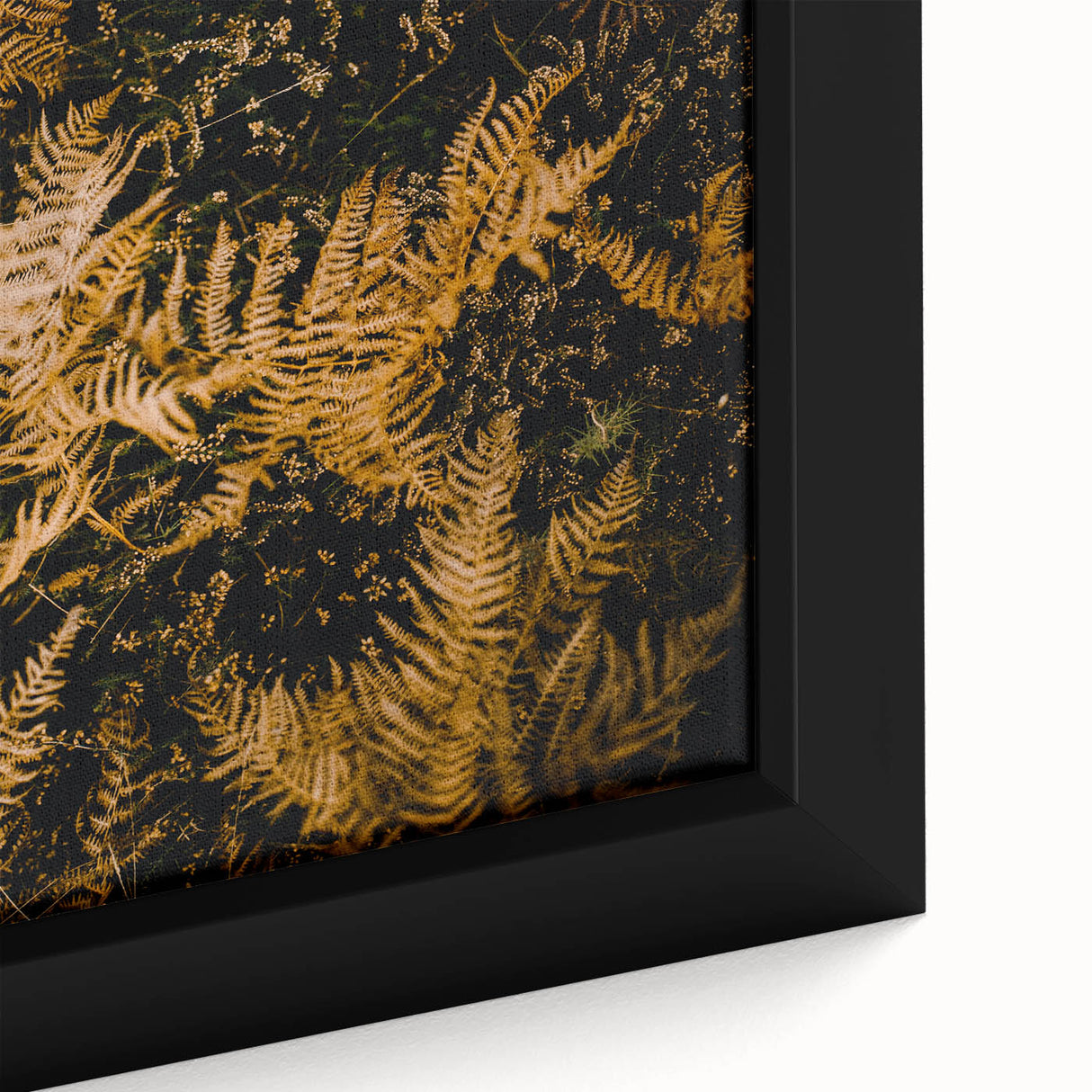 Extra large framed canvas featuring textured black wall art with colorful autumnal elements, ideal for living room decor.
