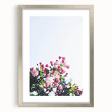 Textured abstract art print featuring swirling spring hues on a silver framed canvas, suitable for bedroom decor.