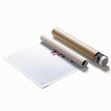 Extra large rolled print featuring spring-themed floral art in pastel shades, ideal for classy bathroom wall art.