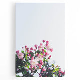 Large black and white abstract depiction of spring on stretched canvas, ideal for kitchen wall art.