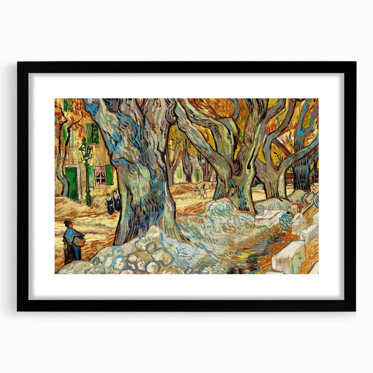Extra large canvas featuring abstract art prints with vibrant, colorful textures, ideal for living room decor.