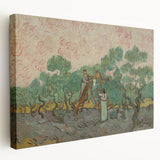 Dynamic Impressionist Landscape – Van Gogh’s Women Picking Olives