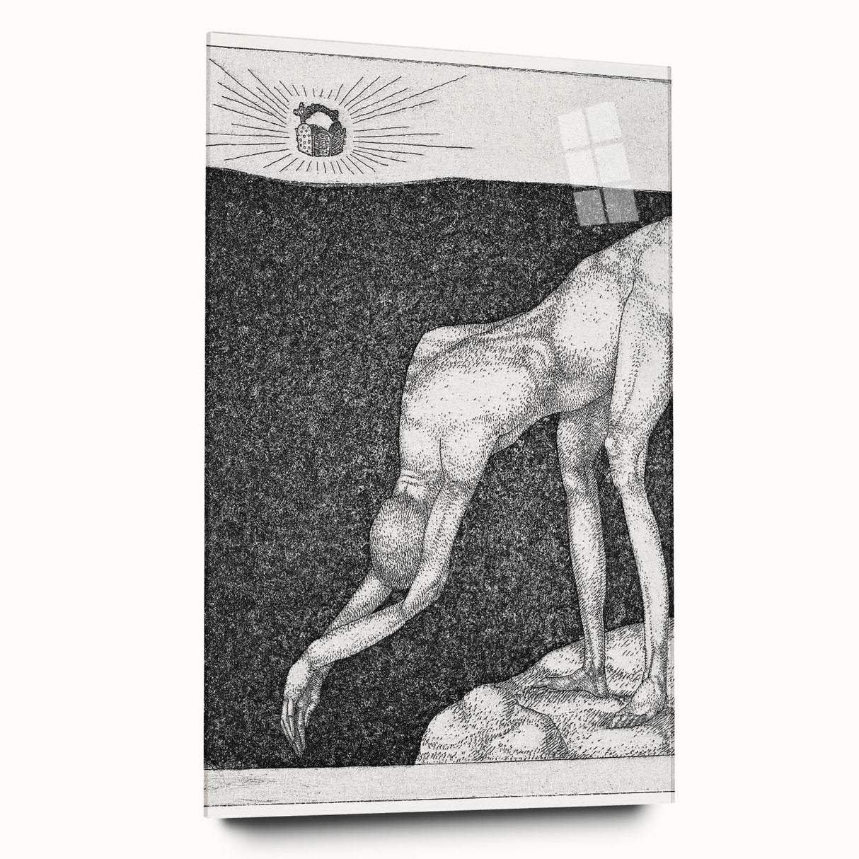 Modern Wall Art: The Monarchist - Thoughtful Surrealist Sketch