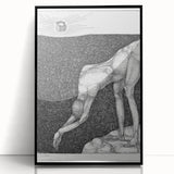 Modern Wall Art: The Monarchist - Thoughtful Surrealist Sketch